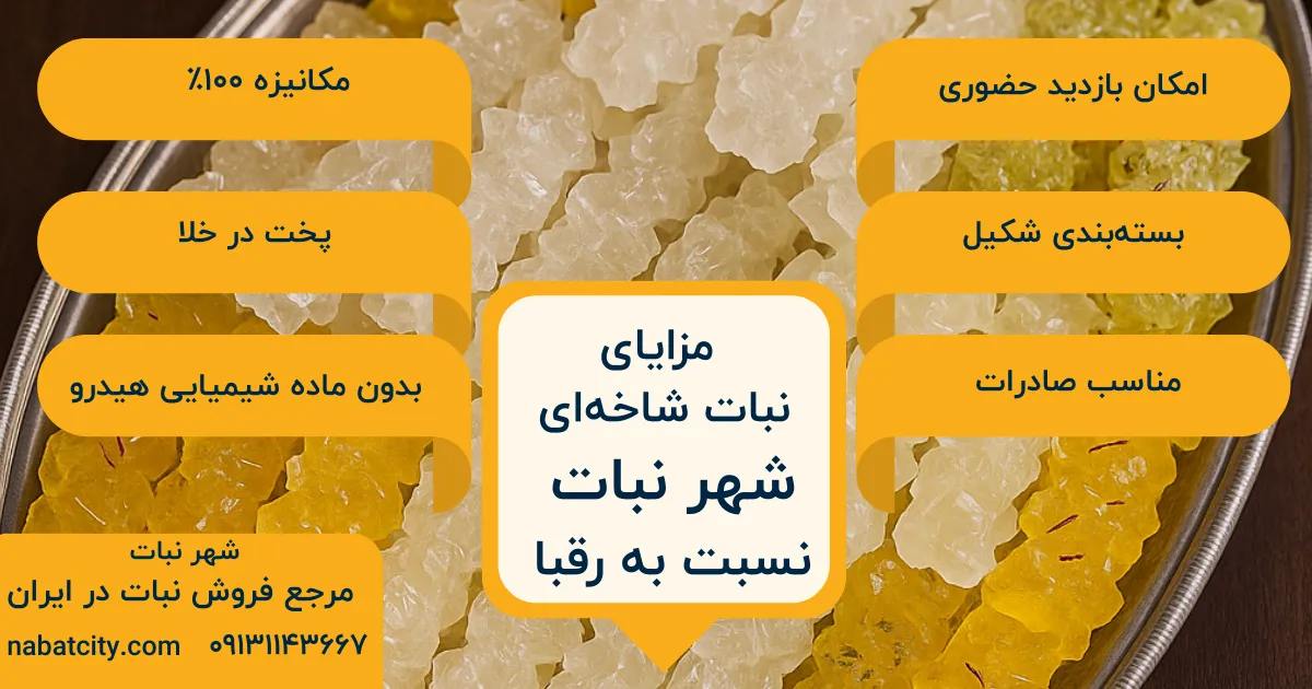 مزایای نبات شاخه_ای شهر نبات نسبت به رقبا