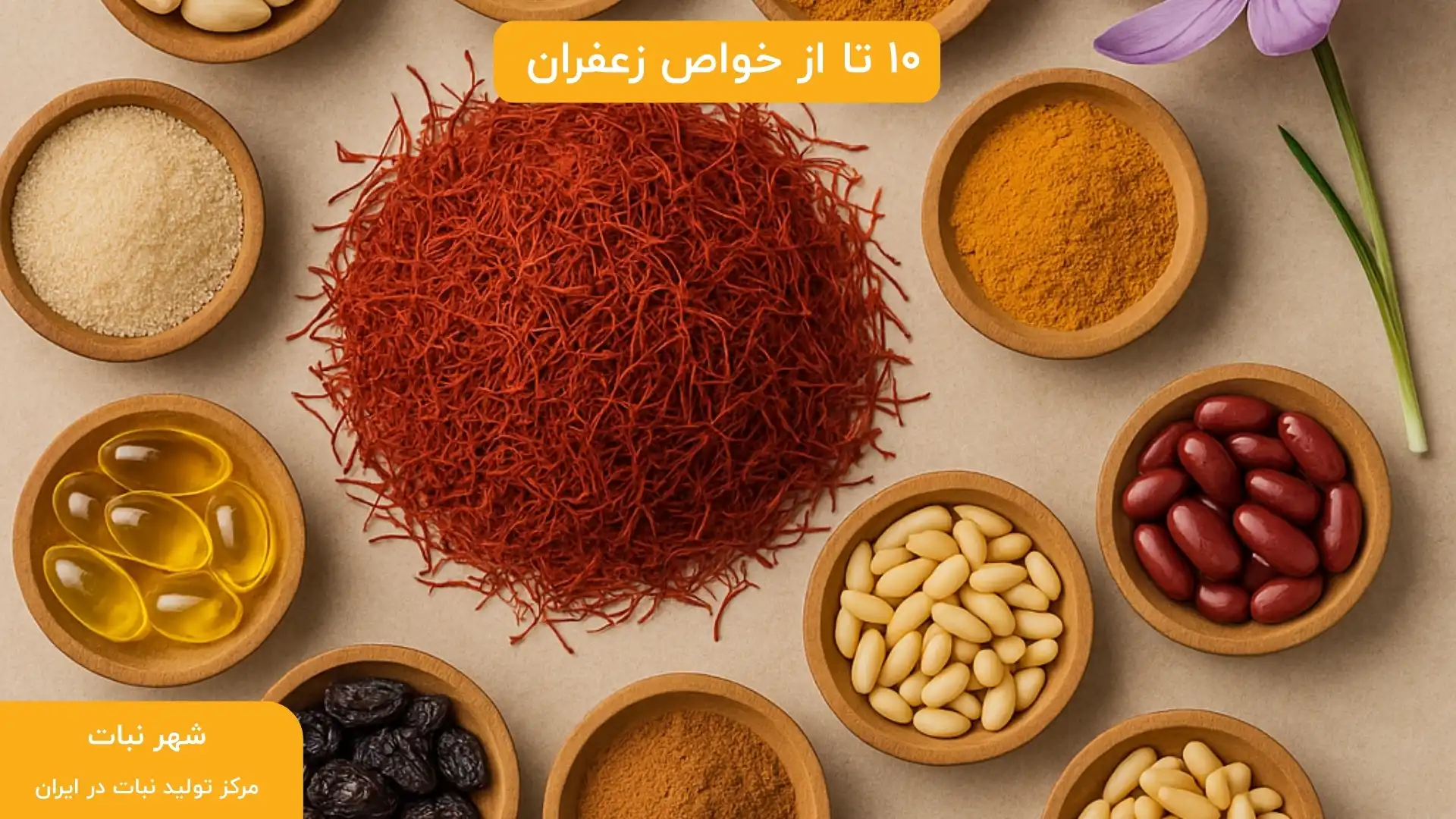 ۱۰ تا از خواص زعفران